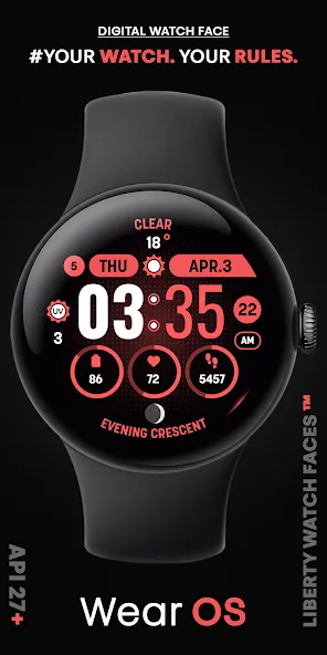 MOON KNIGHT Digital Watch Face screenshot 1