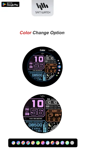 SamWatch Digital Neon 3 screenshot 4