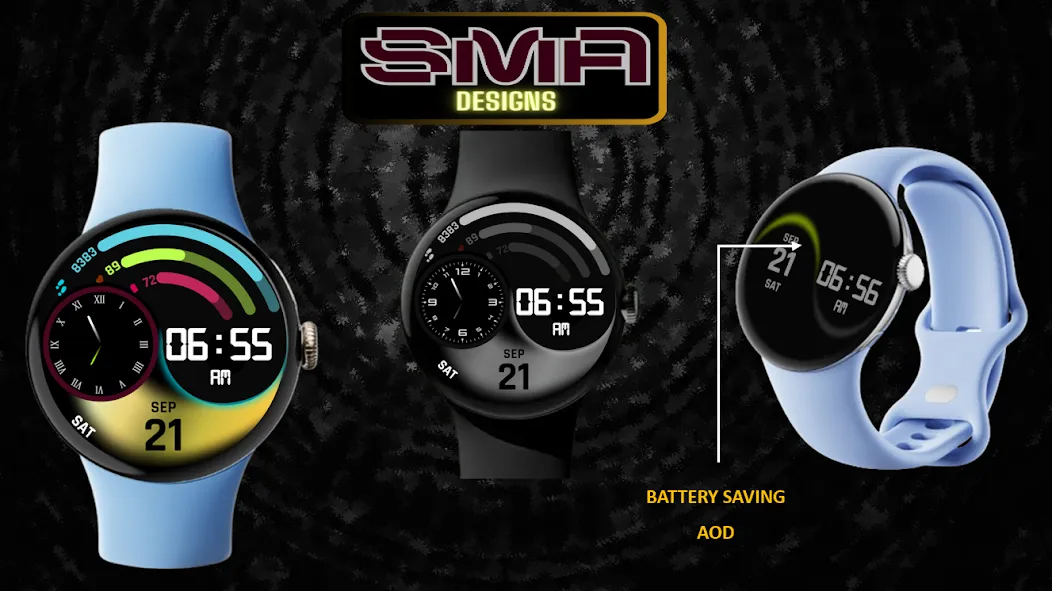RainbowChrono WatchFace SAM-29 screenshot 2