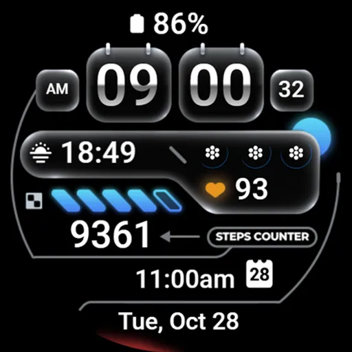 Digital Watch Face - OMG 02 screenshot 25