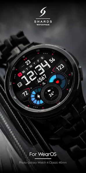 SH007 Watch Face, WearOS watch screenshot 2