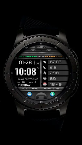 PW108 Smart Data Watch Face screenshot 1