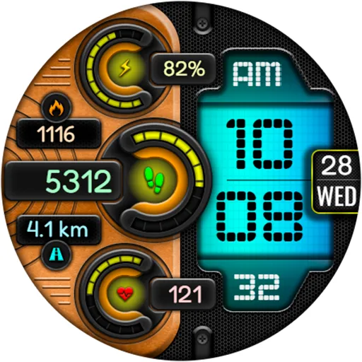 Digital DUBAS URX22 Watch face screenshot 18