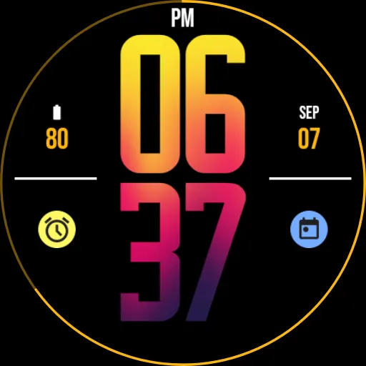 Super Flame XL Watch Face screenshot 4