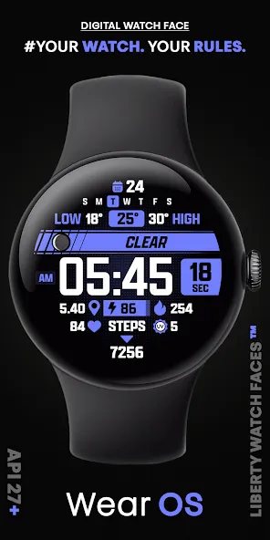 ATHLETIC Digital Watch Face screenshot 1