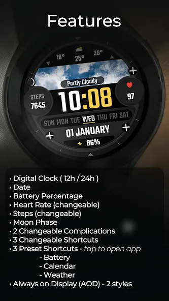 TVV Real Weather Watch Face screenshot 4