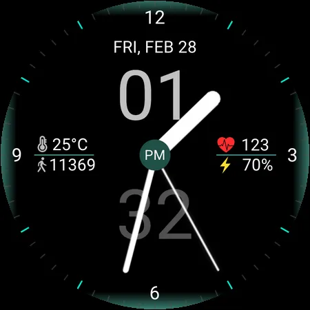Hybrid Vision Watch Face screenshot 8