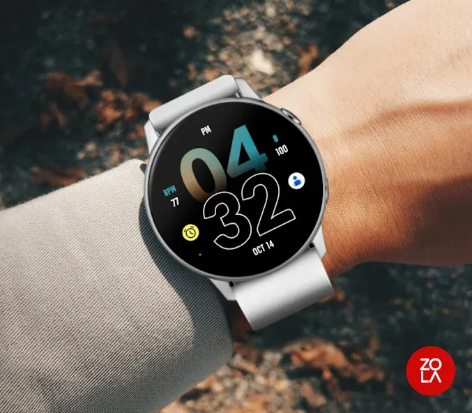Active Blue Orange Watch Face screenshot 3