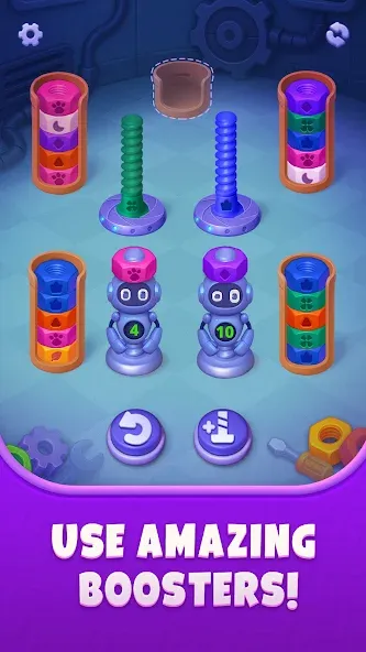 Nuts UP! Bolts Sort Puzzle screenshot 2