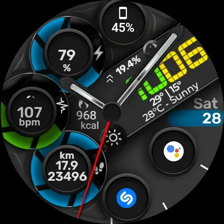 Digital Watch Face CUE097 screenshot 12
