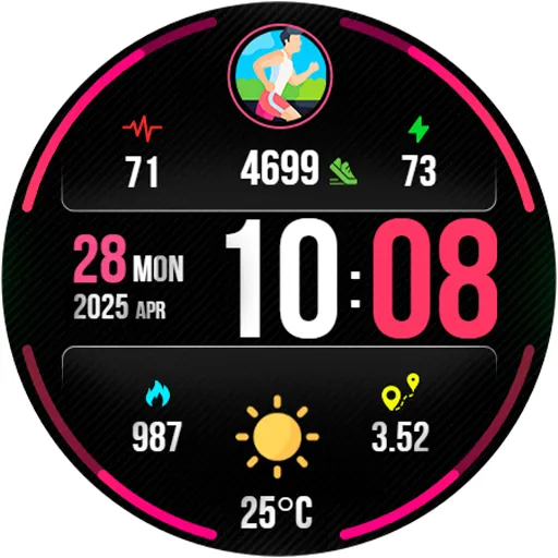 Digital PulseMotion Watch Face screenshot 18