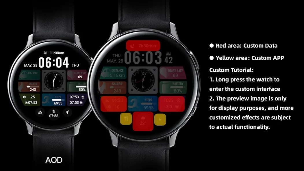 Small Clock Widget ZKin Watch screenshot 4
