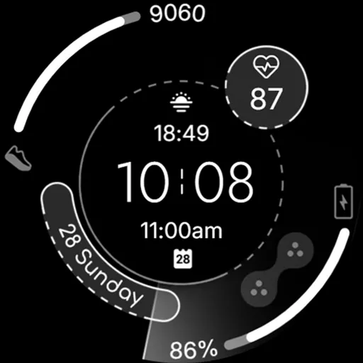 QuanTick 02 Minimal Watch Face screenshot 27