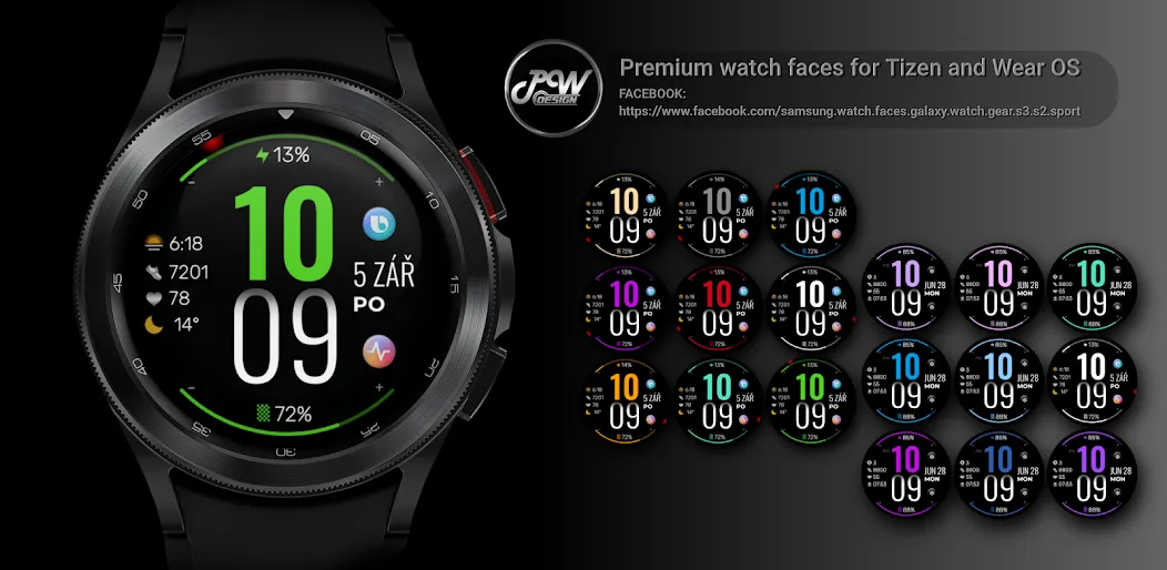 PW50 Digital Watch Face screenshot 1