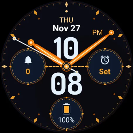Numbers Cyan Watch Face screenshot 10