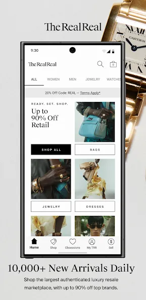 The RealReal - Buy+Sell Luxury screenshot 1