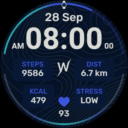 Topo Trail Watch Face screenshot 5