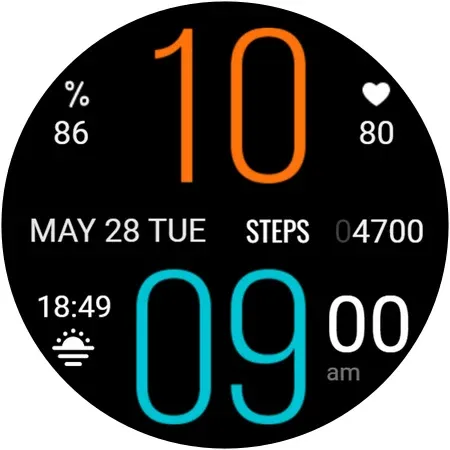 Gold n Color Daily Watch Face screenshot 14