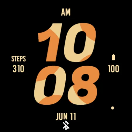 Giraffe Bold Watch Face screenshot 4