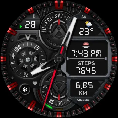 MD330 Analog Watch Face screenshot 14