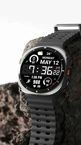 Big Bold Digital WearOS NTV584 screenshot 17