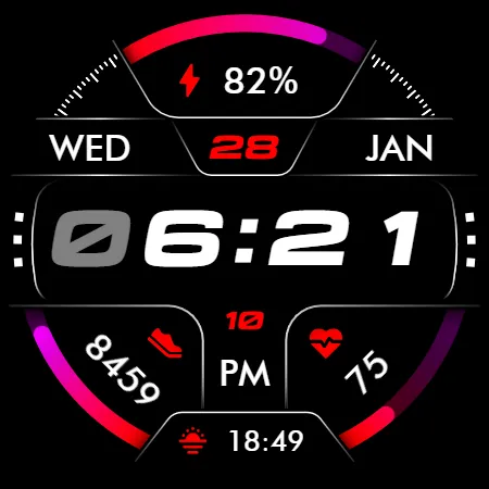 Oled - Digital v6 | watch face screenshot 11