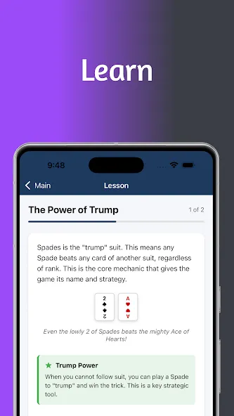Spades Academy - Play & Learn screenshot 2