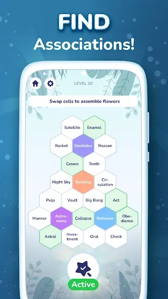Hexa Words: Sort Associations screenshot 3