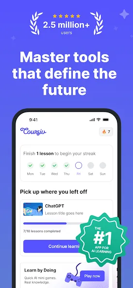 Coursiv: AI Tools Mastery screenshot 1