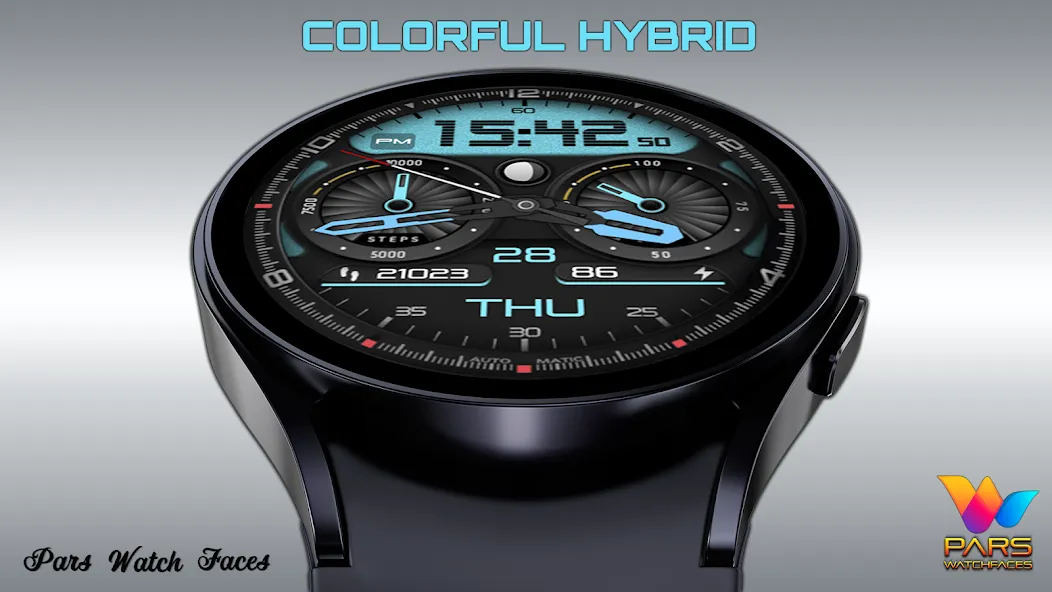 Colorful Hybrid Watch Face screenshot 4