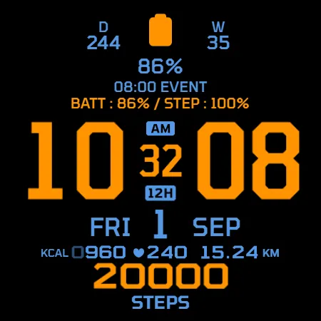 IWF AllNew Digi Pro watchface screenshot 22
