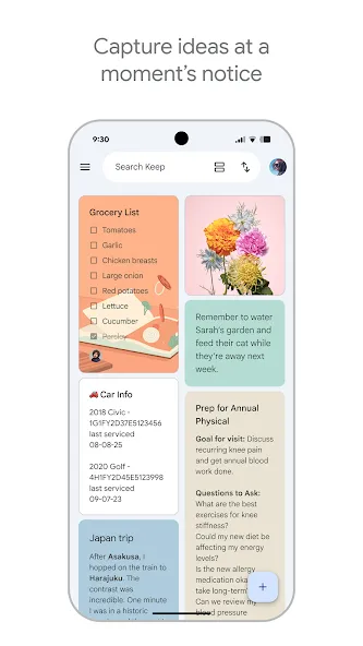 Google Keep - メモとリスト screenshot 1
