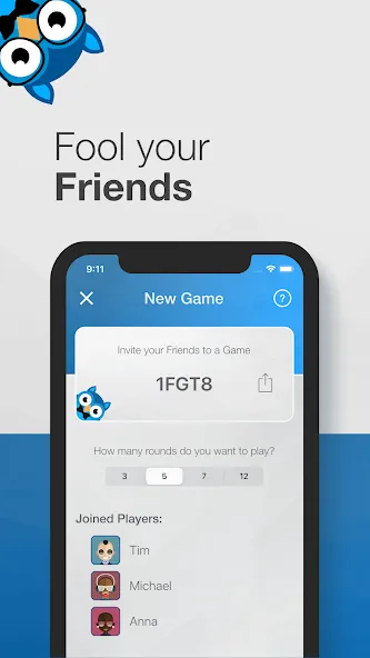 Finto - Bluff Quiz for Friends screenshot 1
