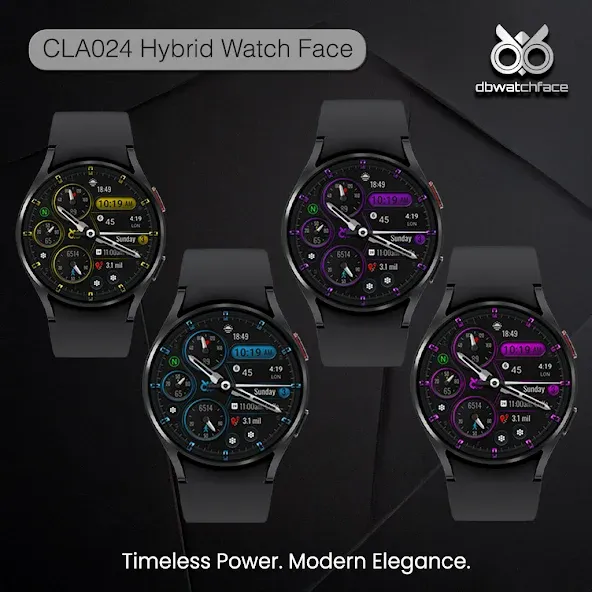 CLA024 Hybrid Watch Face screenshot 3
