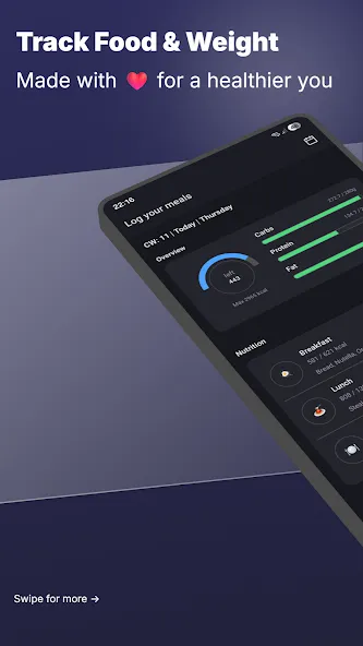 Alimetra: Calories & Weight screenshot 1