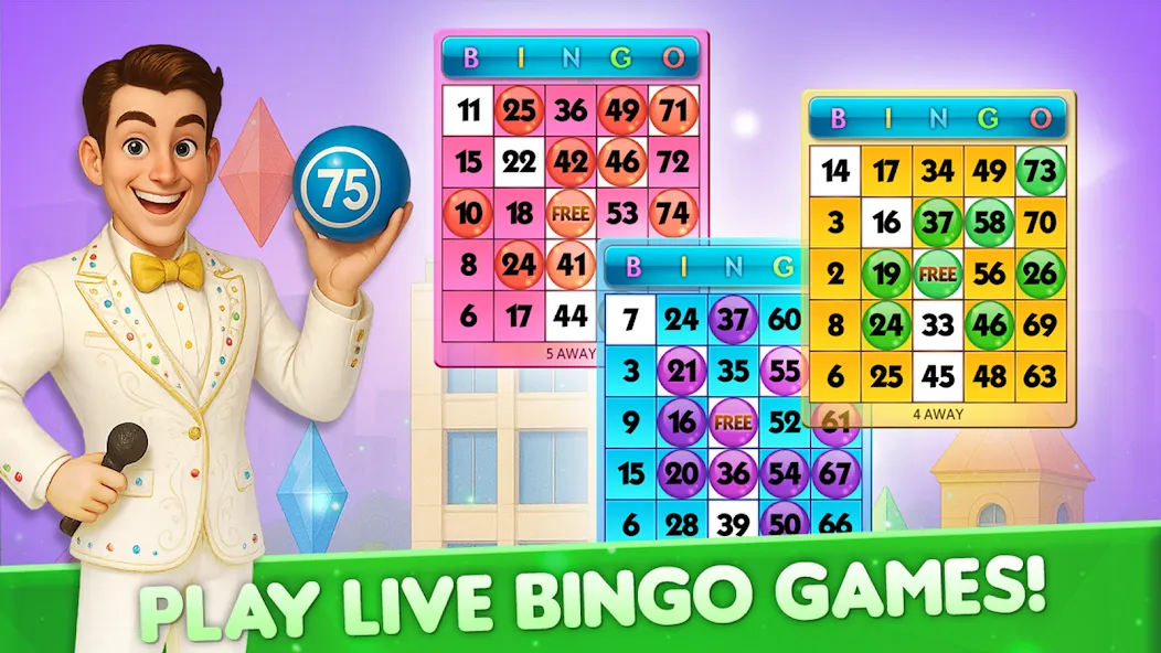 Bingo City 75 – Jogos de Bingo screenshot 1