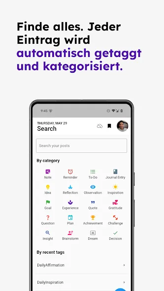 KI-Tagebuch Notizbuch Reflectr screenshot 8