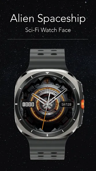 Alien Spaceship Watch Face screenshot 4
