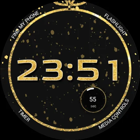Christmas Gold Watch Face screenshot 7