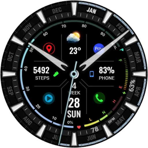 WFP 323 Analog Watch Face screenshot 41