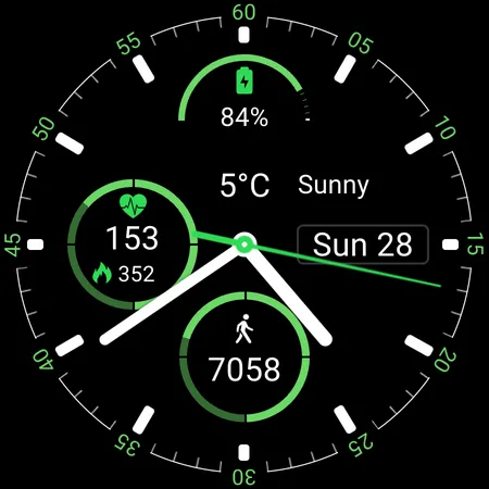 Clean Lines Watch Face screenshot 5