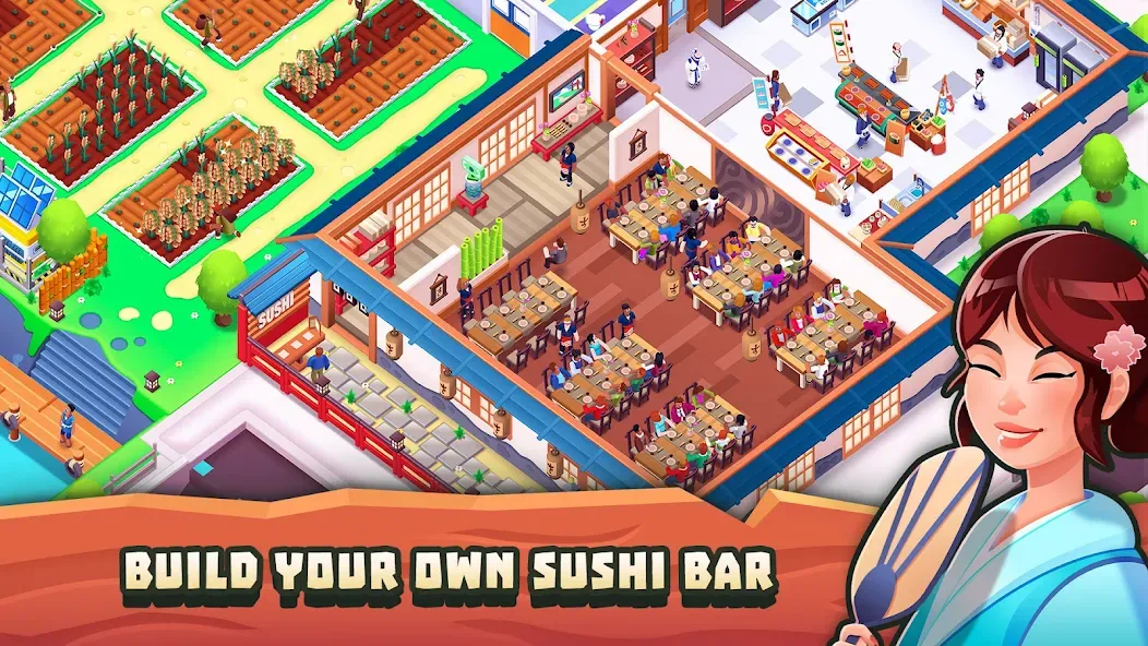 Sushi Empire Tycoon—Idle Game screenshot 1