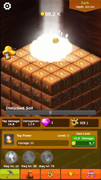 Planet Digger: Idle Clicker screenshot 1