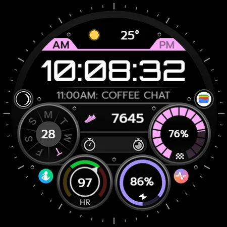 TVV Workout 6 Watch Face screenshot 12