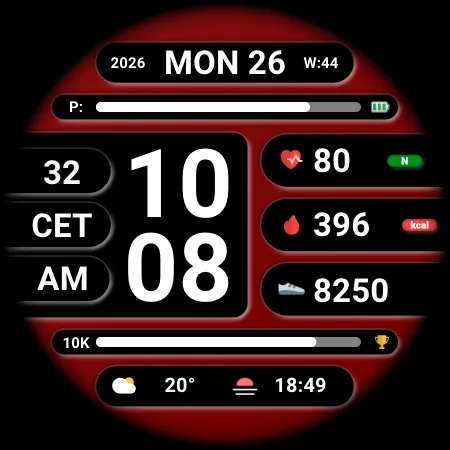 DADAM119: Digital Watch Face screenshot 26
