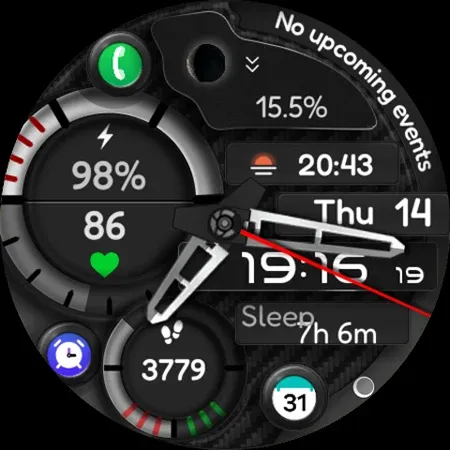 Digital Watch Face CUE111 screenshot 5