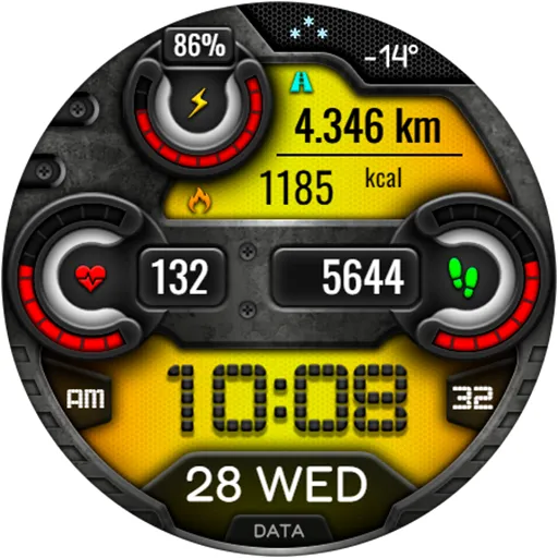 Digital VONTA URX20 Watch face screenshot 16