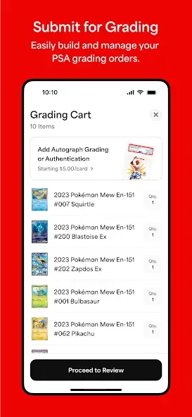 PSA | Pokémon and Sports Cards screenshot 2