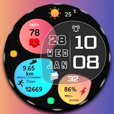 Digital fsw306 watch face screenshot 16