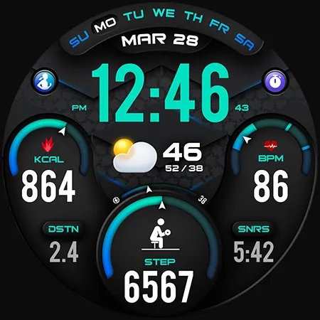 PER34 Sport Watch Face screenshot 44